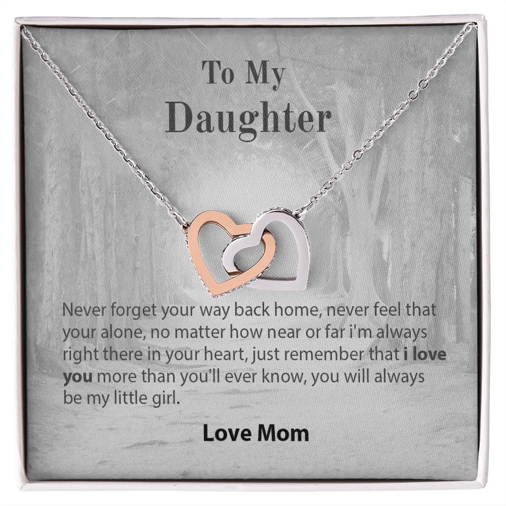 To my Girlfriend Necklace Love Gift For Girlfriend Never Forget I